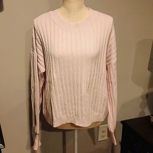 Sanctuary lavender sweater crew neck size large bust 24 inches and length 22 in